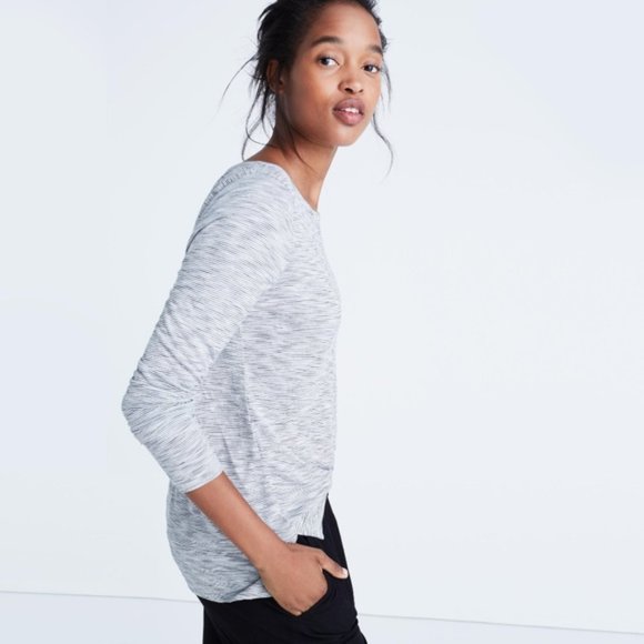 Madewell Tops - Madewell Anthem Boatneck Tee in Dewitt Stripe
